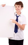 Student blank sign Royalty Free Stock Photo
