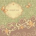 Template greeting card frame design for vector illustration Royalty Free Stock Images