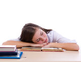 Tired student Stock Photos