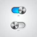 Toggle switch on and off position vector illustration Stock Image