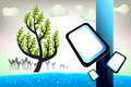 Tree background green creative nature environmental design Stock Photography