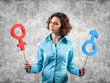 Gender symbols Royalty Free Stock Images