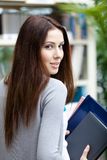 Undergraduate with notebooks Royalty Free Stock Image