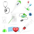 Vector medical set eps gradient meshes blends transparency Royalty Free Stock Photo