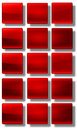 Web buttons glossy set of made ​​of glass shiny colorful square rectangle circle Royalty Free Stock Image