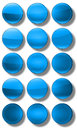 Web buttons glossy set of made ​​of glass shiny colorful square rectangle circle Royalty Free Stock Photo